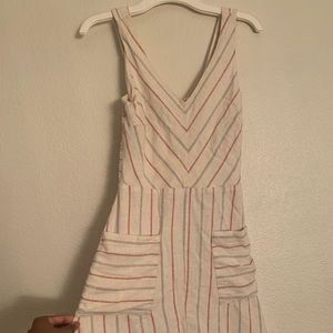 A-line linen dress